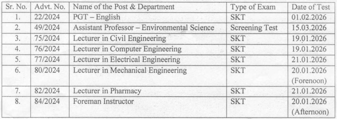HPSC Various Posts Exam Date Notice 2025 1 HPSC Various Posts Exam Date Notice 2025 | SarkariNetwork.Com